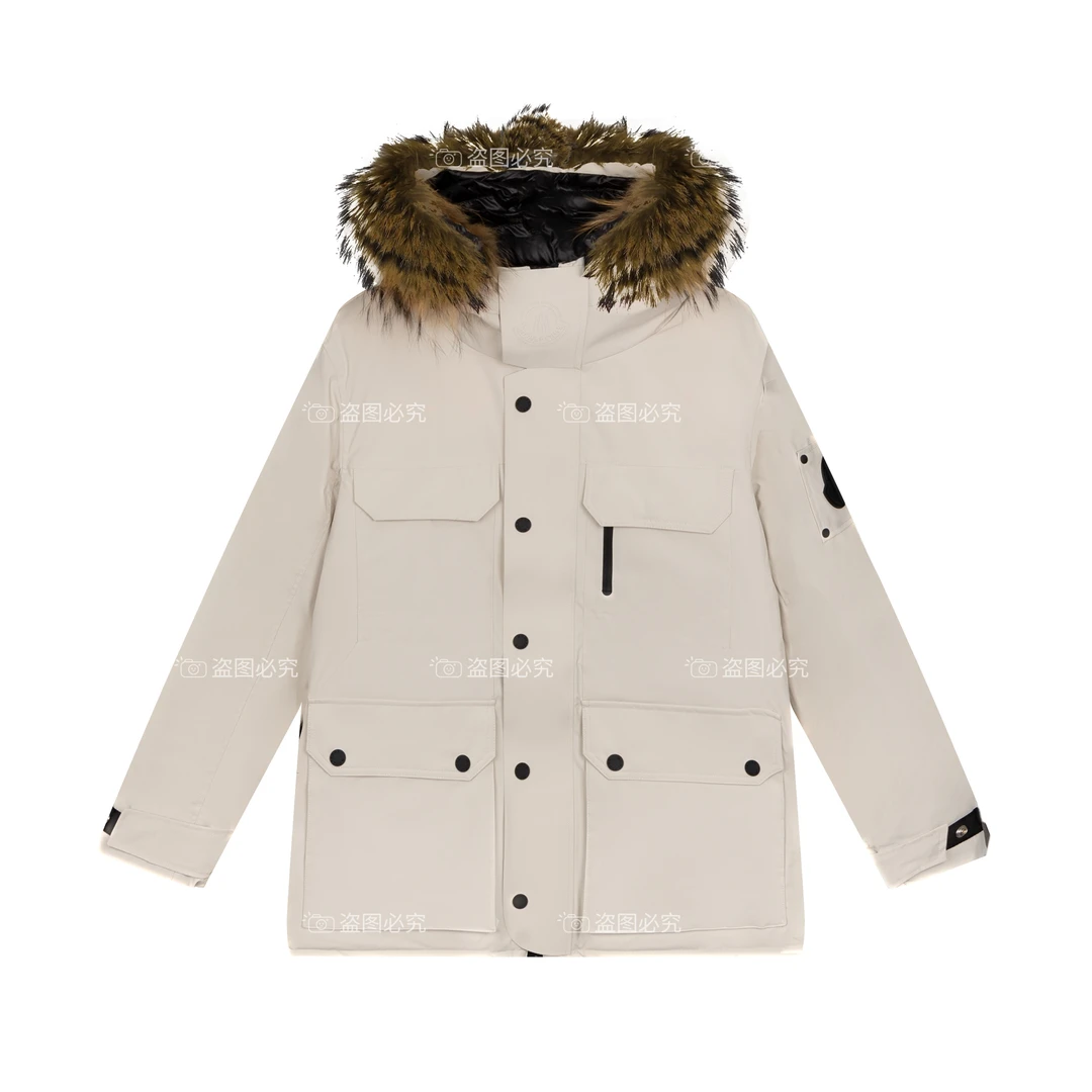 2024冬季新款羽绒派克石墨烯内胆貉子大毛领