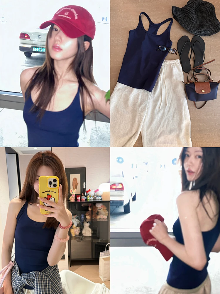 【露思同款】美式U领工字背心H33