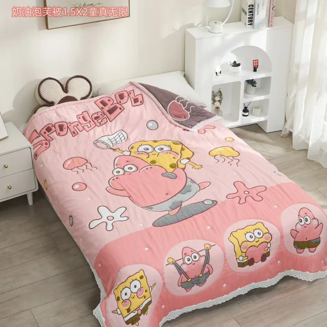 【童真无限】150*200cm成人泡芙被亲肤棉纱四季通用加厚盖被