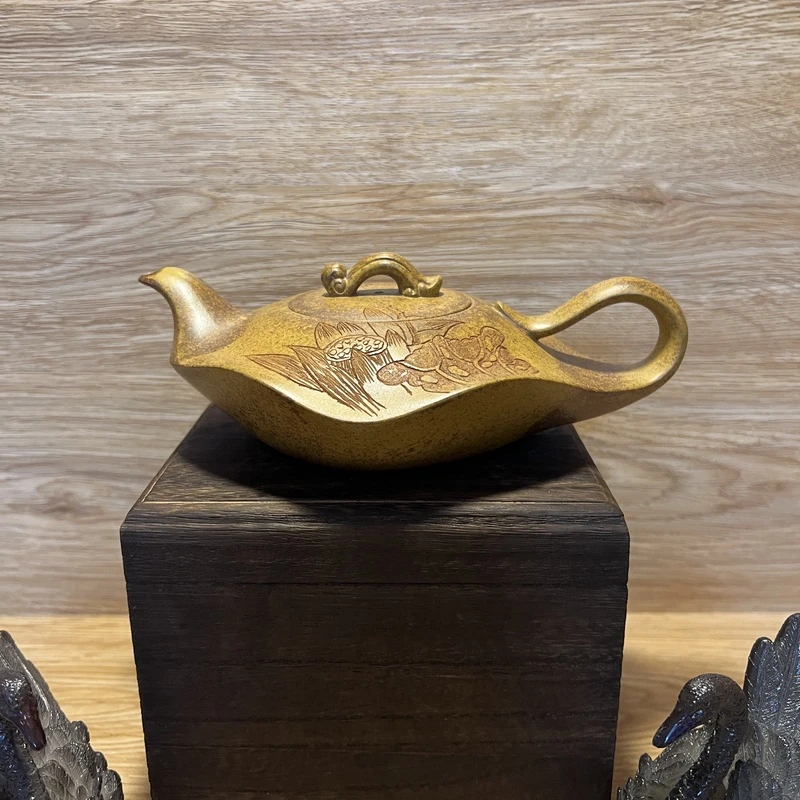 【水云间爱莲】范家兵-原矿柴烧手工紫砂壶