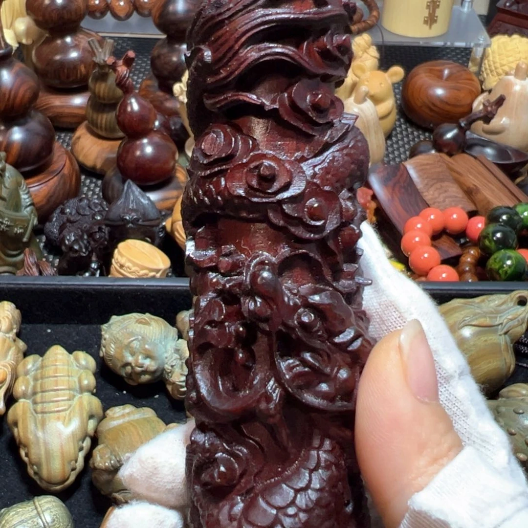 【闪购商品】染料紫檀（血檀）把件手把件