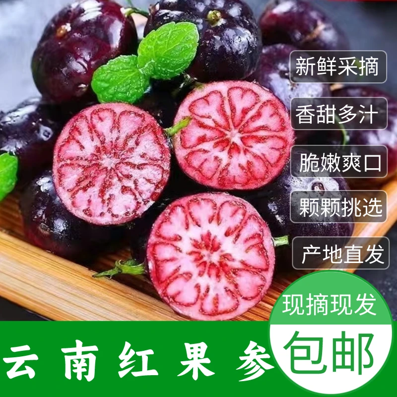 【顺丰包邮】云南文山蜘蛛果算盘果红果参125g/盒山荸荠生鲜水果