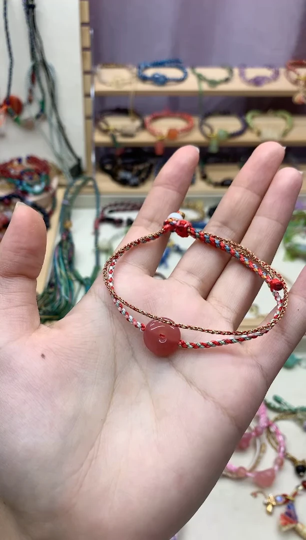 【闪购商品】玛瑙/玉髓手绳未镶嵌手工编织玛瑙手绳