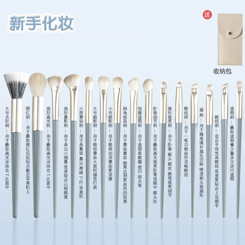 沧州软毛眼影刷眼部套刷点彩修容刷卧蚕提亮眼部细节刷初学者便携