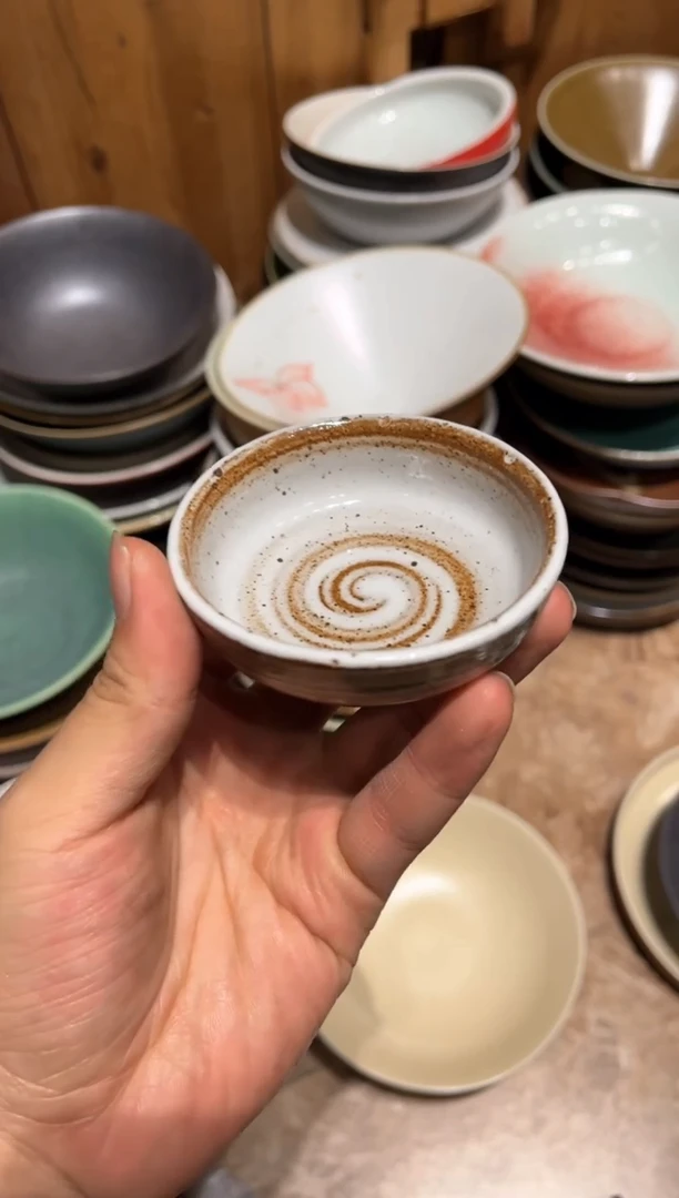 【闪购商品】瓷瓷片三**姐743白麻点小料碟20个