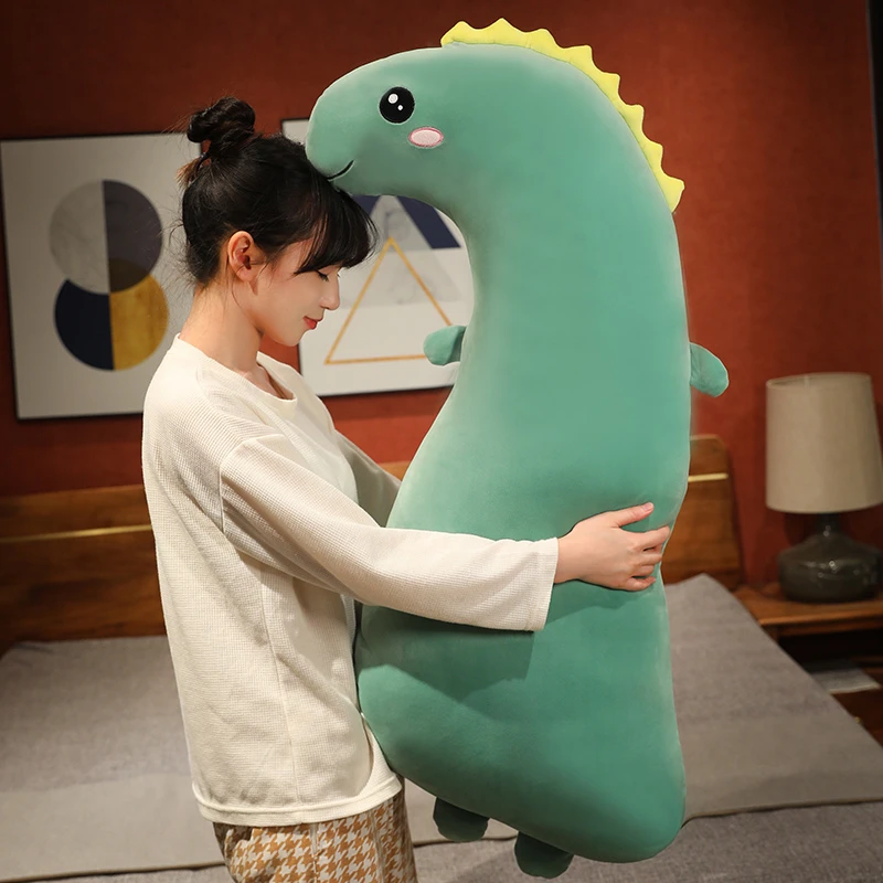 恐龙长条抱枕女生睡觉专用大人儿童男侧睡夹腿抱睡公仔玩偶可拆洗