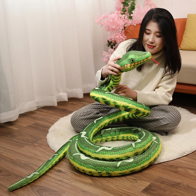 我是一条大长虫 大号仿真蛇公仔假蟒蛇玩偶创意整蛊小青蛇男女