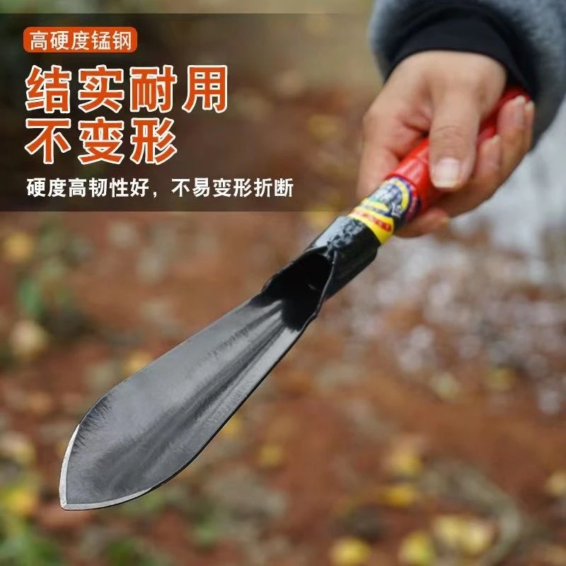 园艺铲套野菜铲装钢柄铲花工具家用栽养花园艺小铲子铁铲松土盆栽