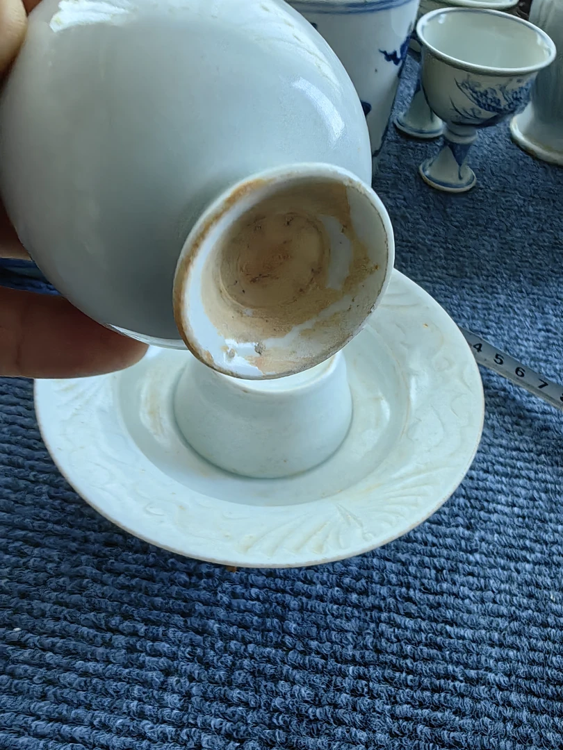 一套影青组合茶盏