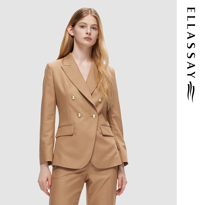 ELLASSAY歌力思2024秋冬时尚简约商务通勤西装女EWD356T0