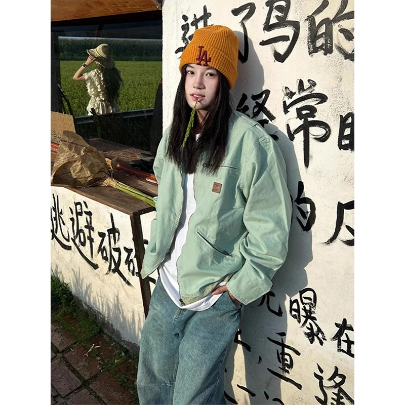 cleanfit底特律外套男款春秋季美式高街vintage短款情侣工装夹克