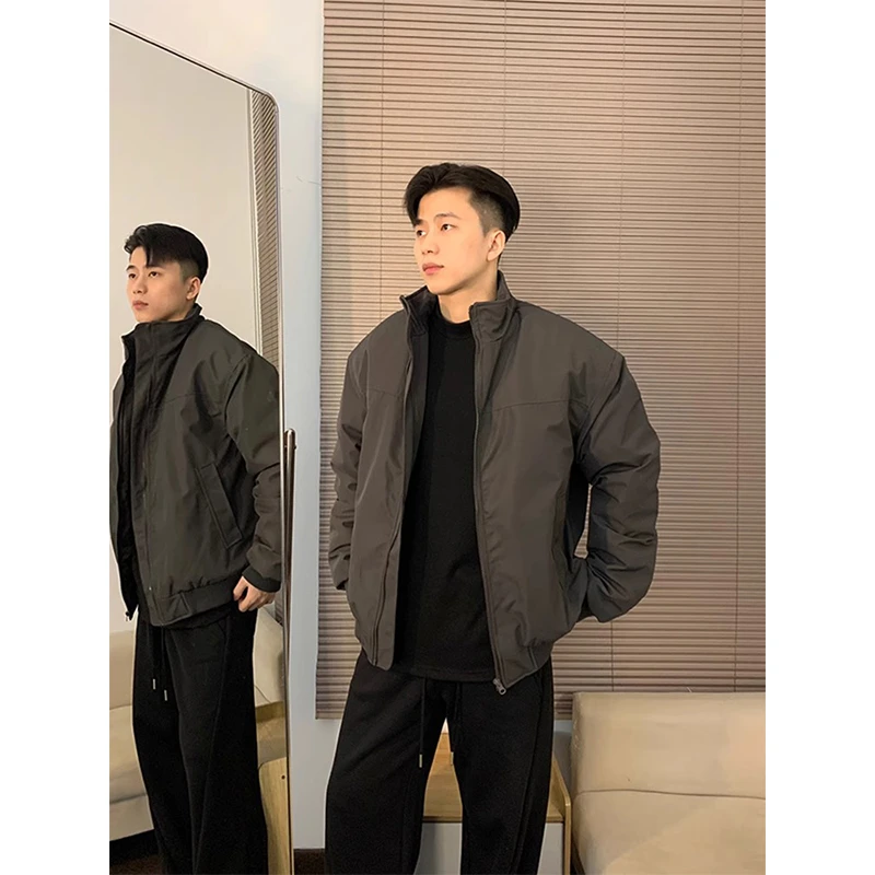 美式高街黑色飞行员夹克男春秋款潮牌高级感cleanfit廓形短款外套