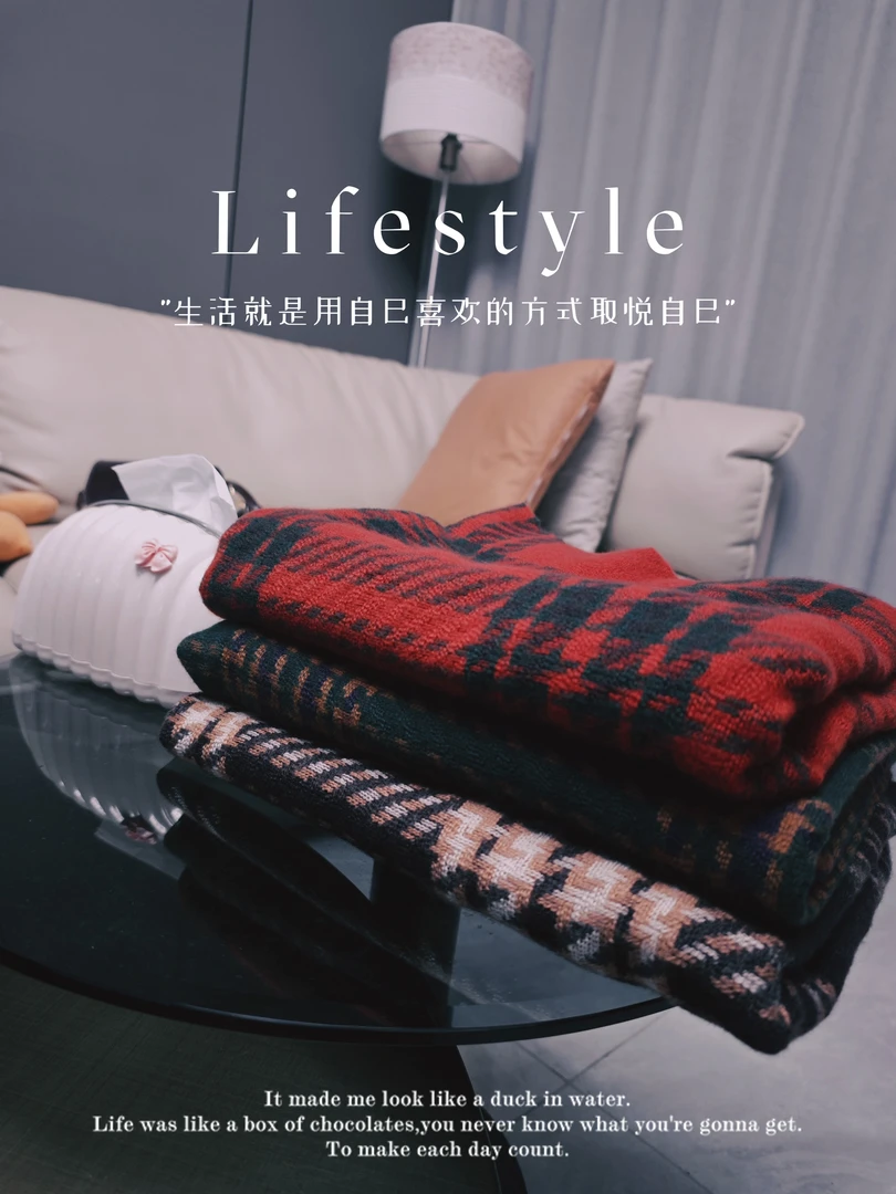 披肩冬季加厚羊毛围巾红色时尚气质减龄保暖高端围脖长款厚潮流款