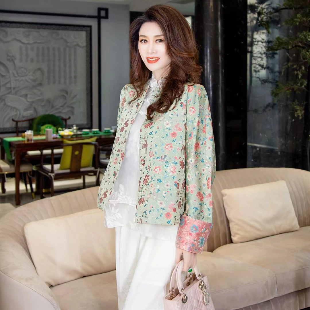 EDFNOT/杨红霞汝意WY鹿莺花锦上衣2403-7903