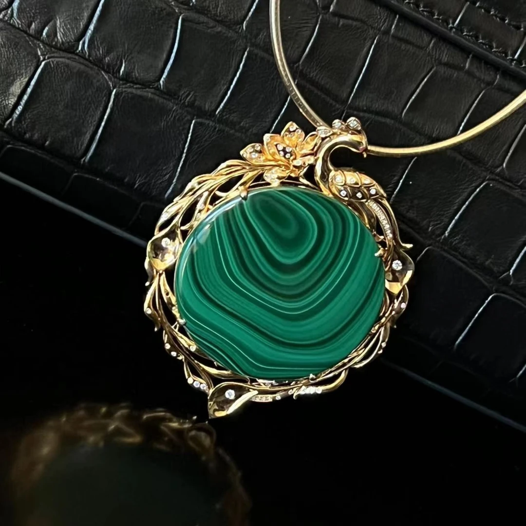 非金属合成锆石吊坠 颈圈大气工时尚项链链子