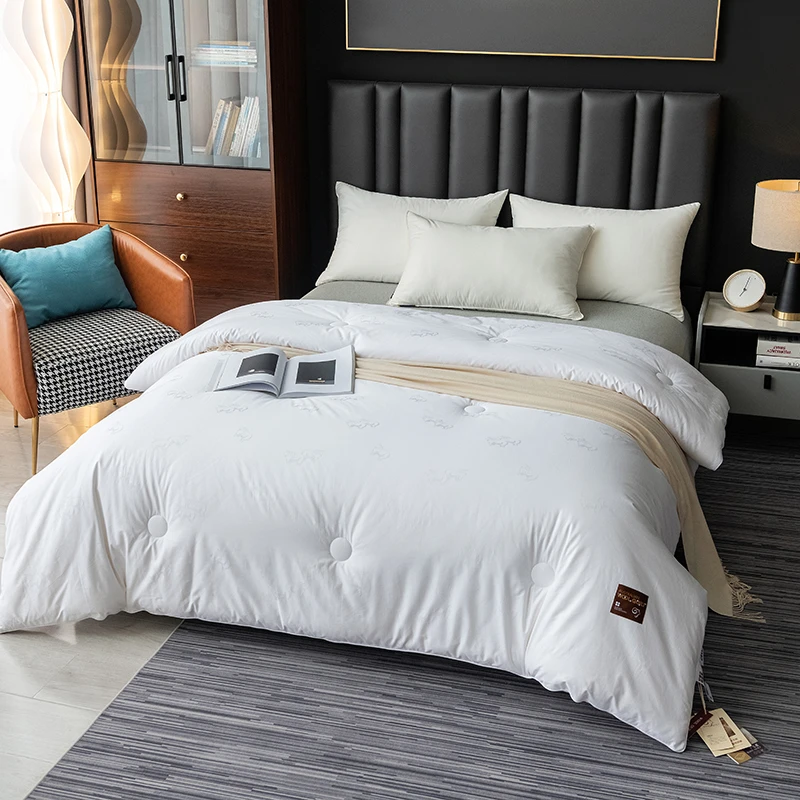 【子母被】澳黛澳洲进口羊毛被蓬松保暖冬天加厚被子立体提花柔软