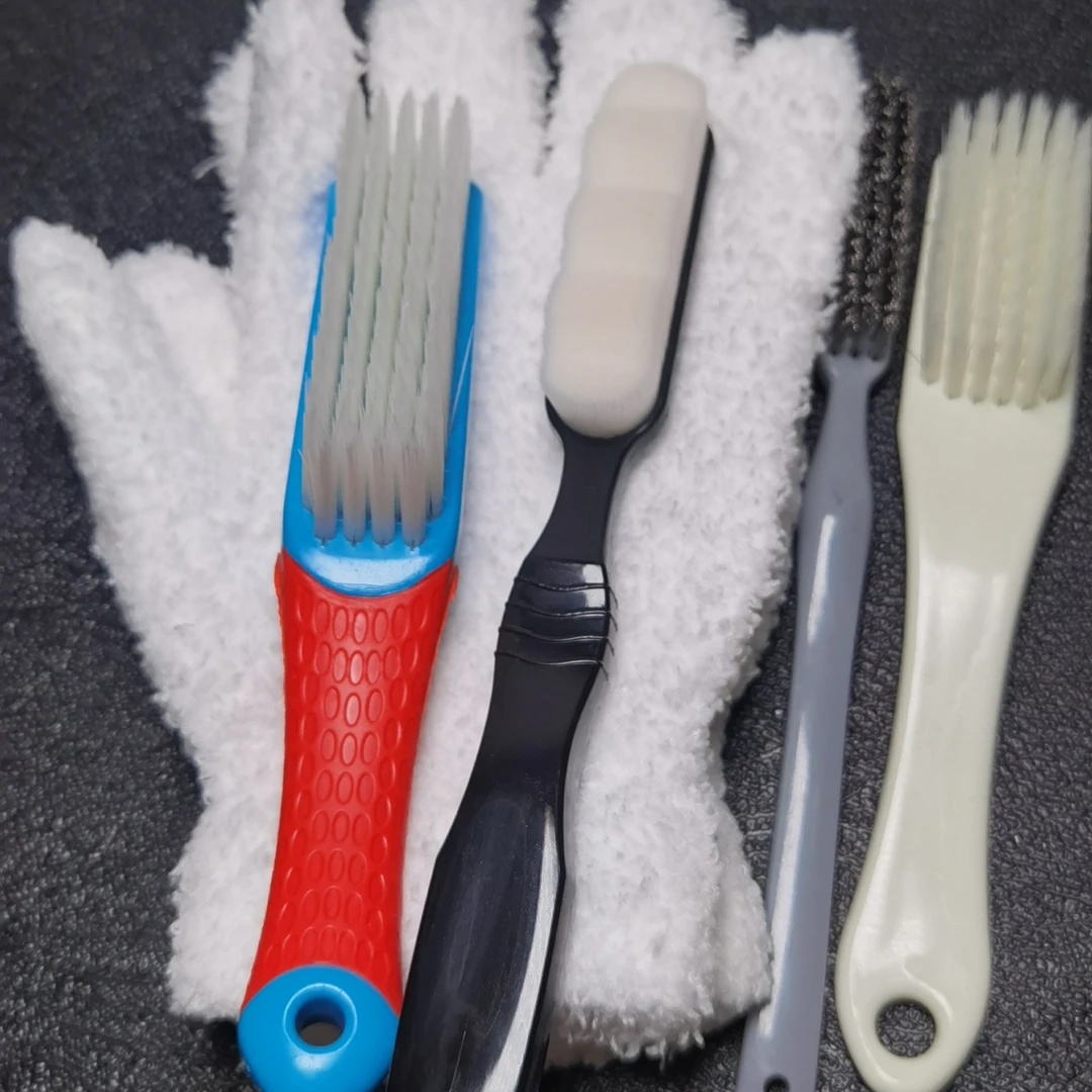 文玩核桃专用套装 万毛刷+纳米刷+万毛手套+钢丝刷