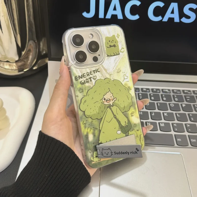 适用苹果15华为小米14vivo一加oppo防摔元气森林羽纱手机壳14