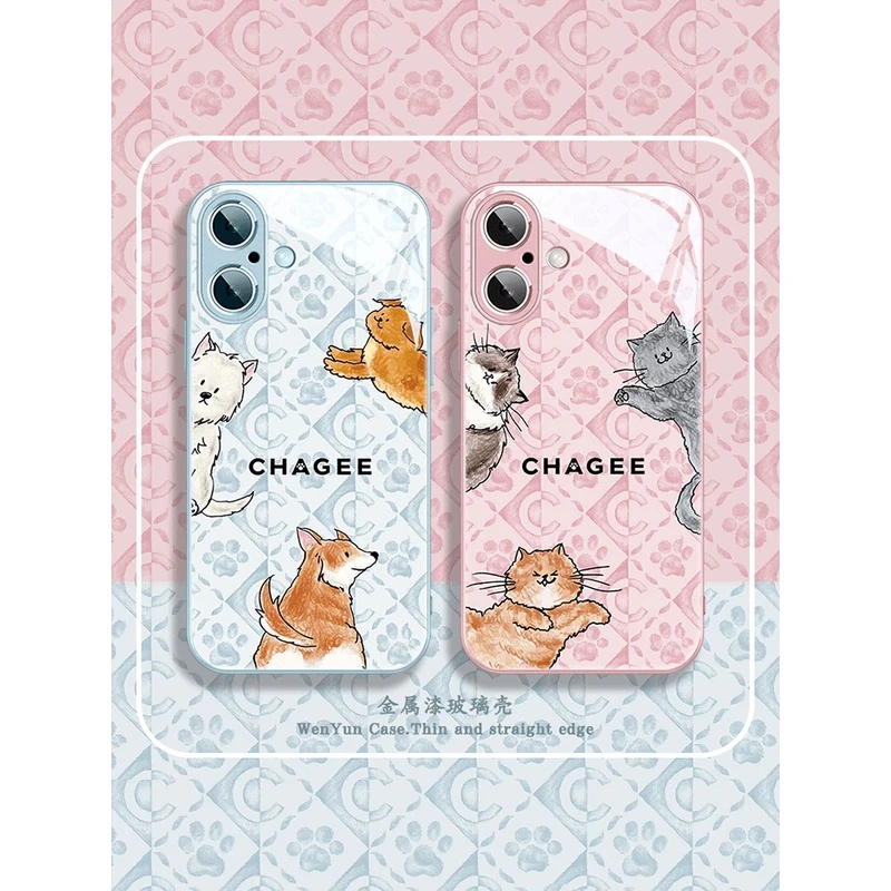 适用于苹果/华为/小米/OPPO/VIVO可爱创意霸王茶姬萌宠猫狗手机壳