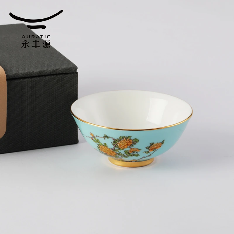 西湖蓝心悦茶碗