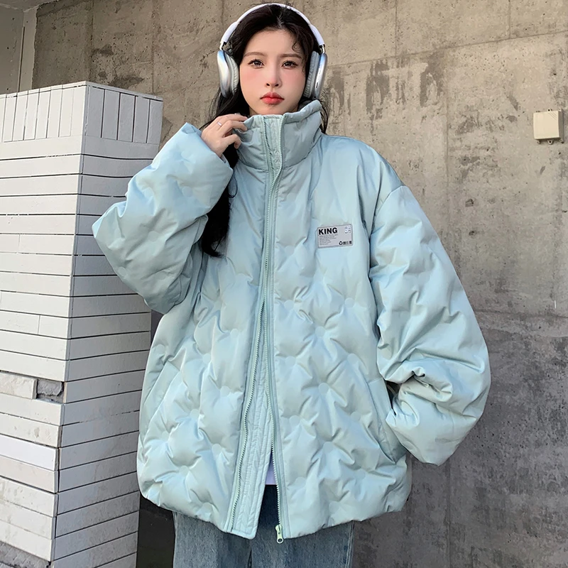 棉服女款爆款2023新款冬季加厚保暖大码宽松棉衣外套高级感小棉袄