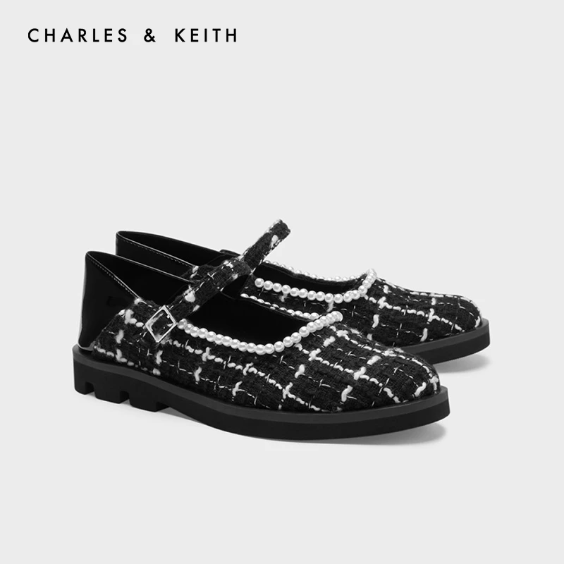 CHARLES & KEITH时尚百搭玛丽珍小香圆头百搭低跟鞋CK1-70380959