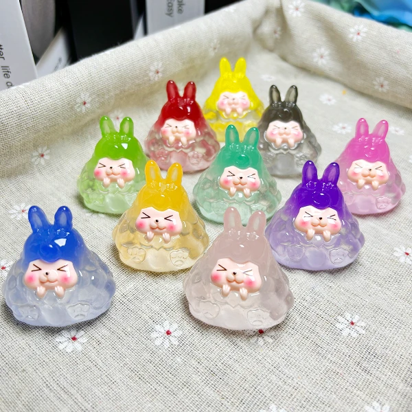 【直播代拆】渐变夜光高透塔塔系列KK手工潮玩DIY创意玩具摆件