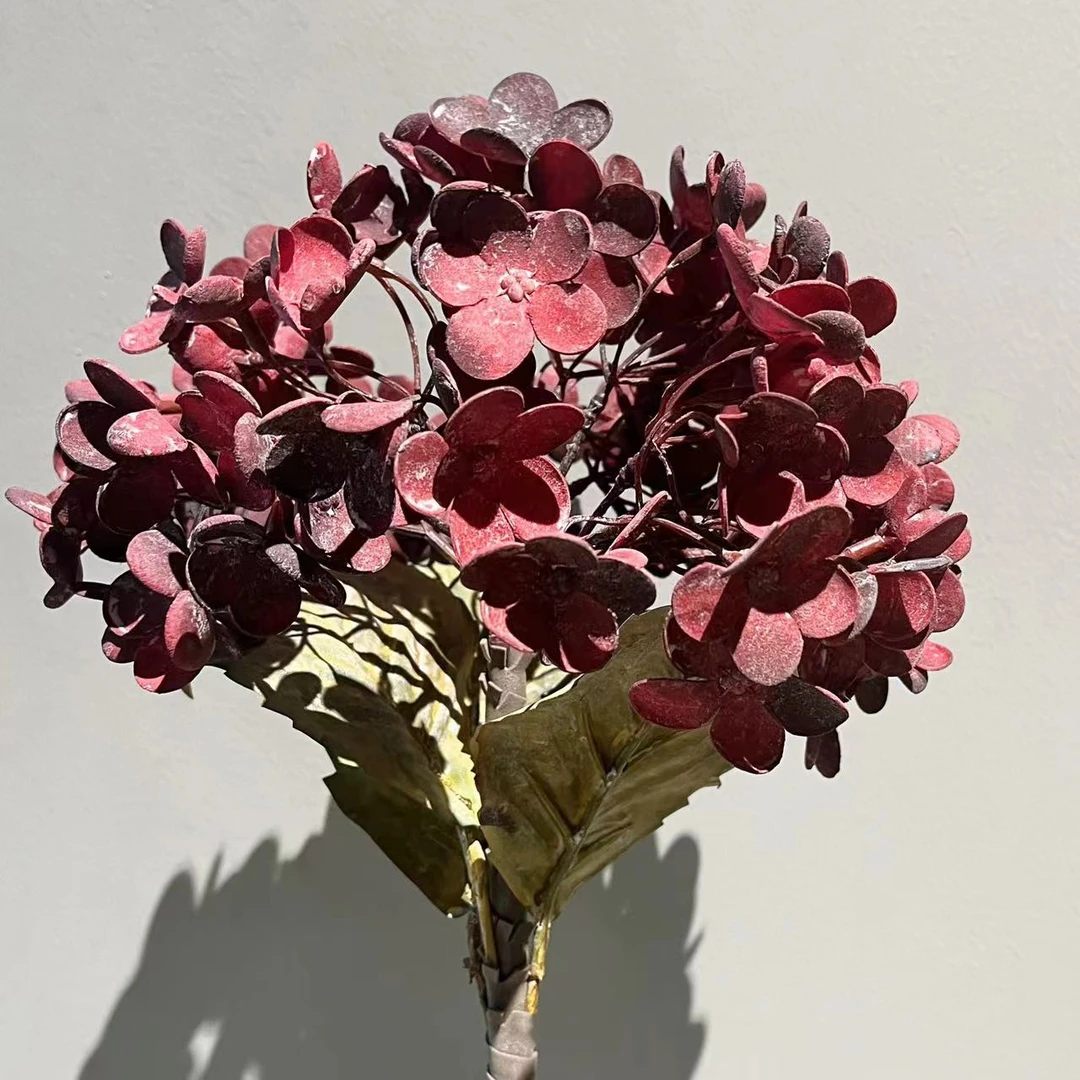 浪漫高品质仿真绣球手工质感摆件 空间装饰花材 花艺造景元素