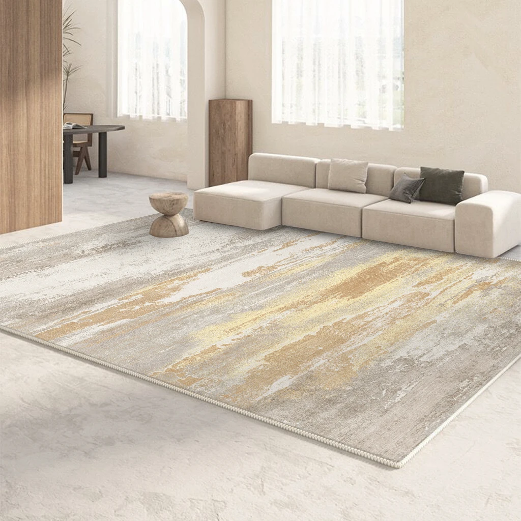 金色海岸北欧现代风抽象客厅地毯卧室地毯地垫家用大面积定制地垫