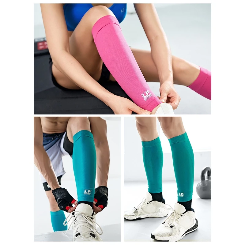 LP SUPPORT骑行跑步登山徒步篮球小腿套反光护膝运动护腿跑步护膝