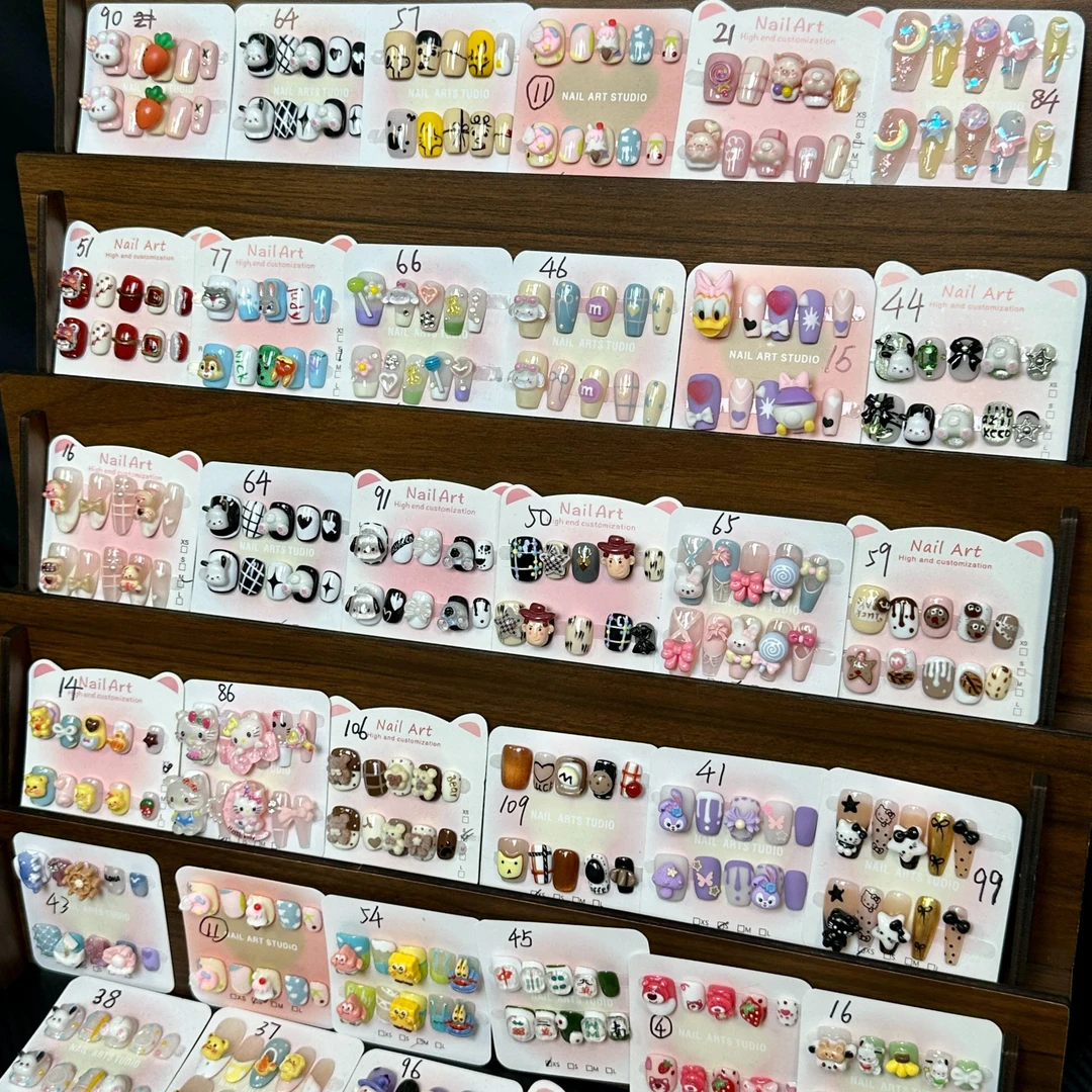 【编号1-111】纯手工穿戴美甲可爱迷你时尚卡通定制