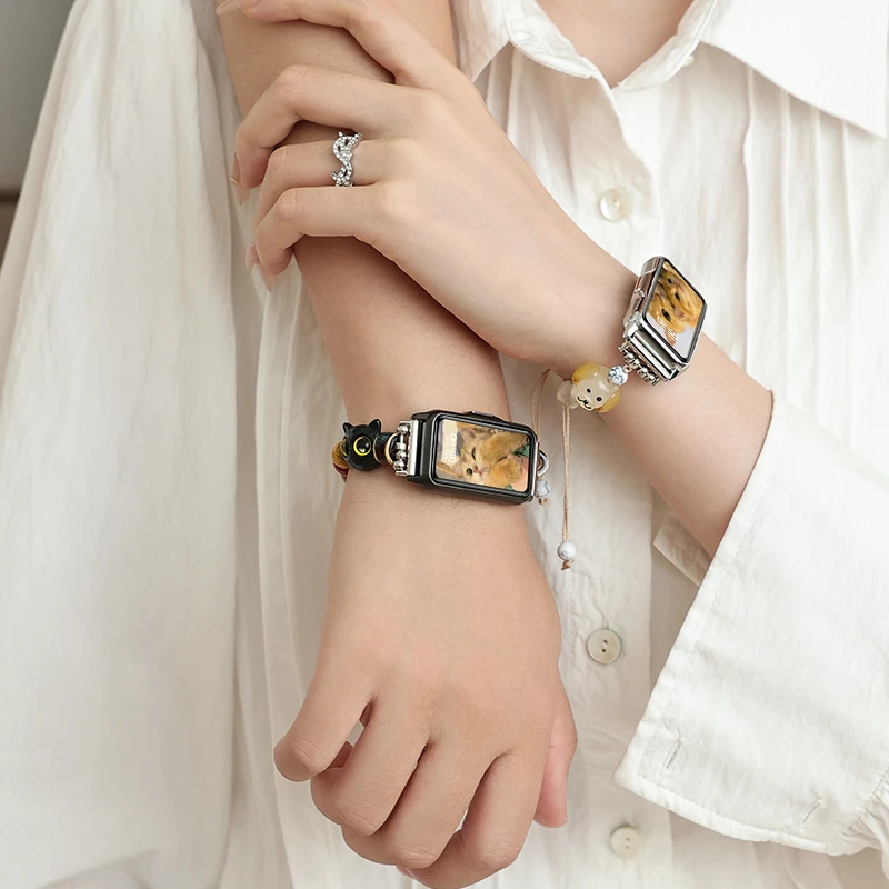 新款情侣智能手表节日生日送礼物多功能对表情侣手环可爱配饰运动