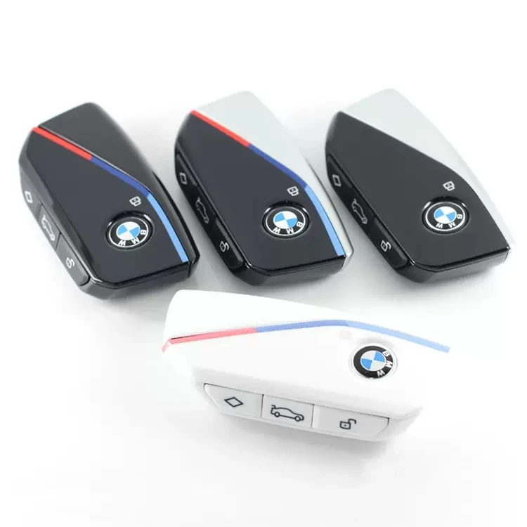适用宝马钥匙改装5系x5X6 i7XM磨砂智能遥控升级金属烤漆钥匙三系