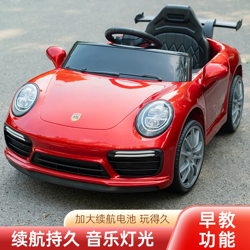 新款儿童电车四轮汽车可坐人男女宝宝小孩电动充电玩具车童车礼物