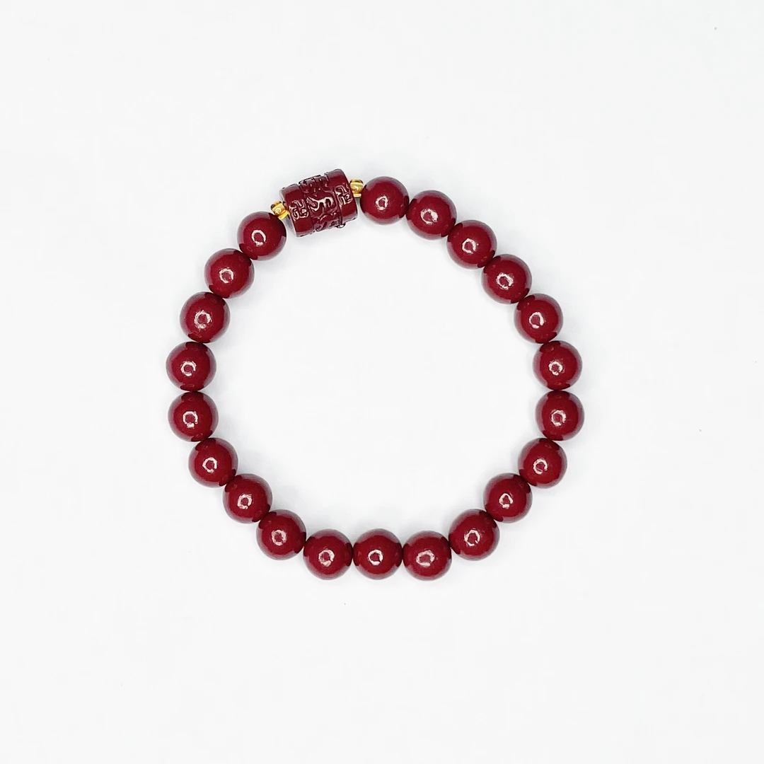 含辰砂工艺品朱砂工艺品六字真言手串【多样性发货】BH179