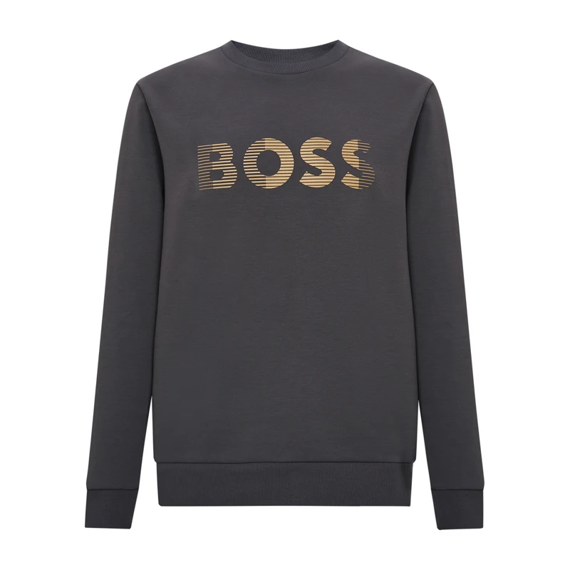 BOSS雨果博斯男士秋冬棉质圆领长袖卫衣商务休闲卫衣50493511