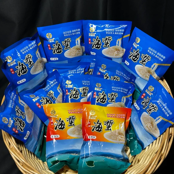 开袋即食的特色爽脆海蜇丝美味凉拌菜