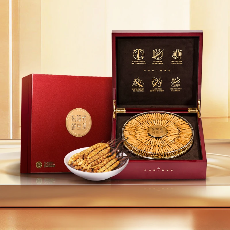东阳光冬虫夏草2-3根/克200g装高端滋补礼盒精选饱满品质干货