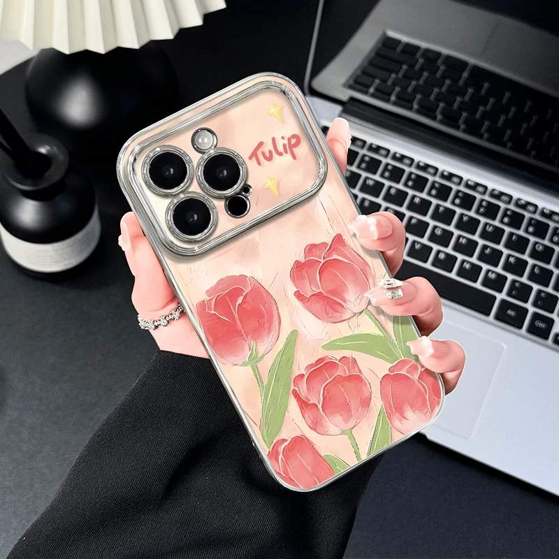 郁金香适用苹果iphone小米15/14/13promax防摔vivo华为oppo手机壳