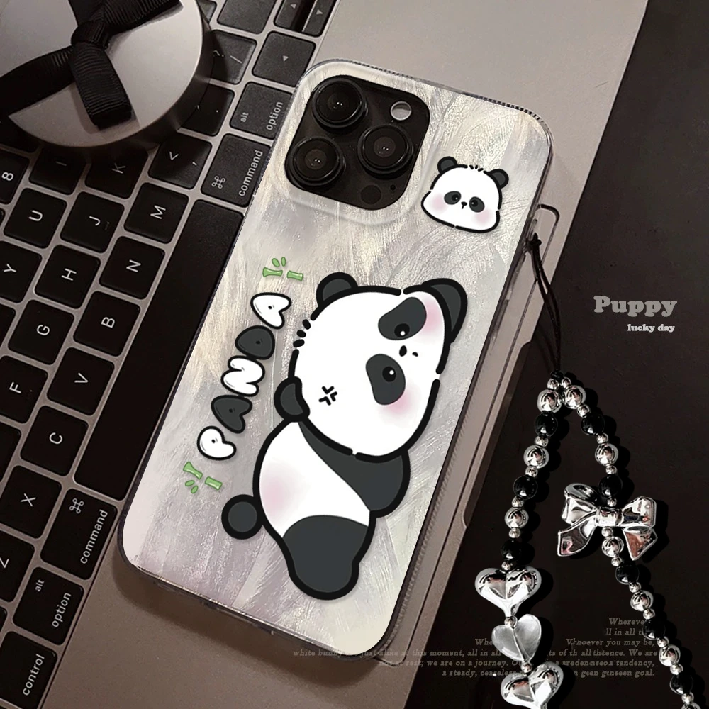 熊猫适用苹果iphone小米15/14/13promax防摔vivo华为oppo手机壳女
