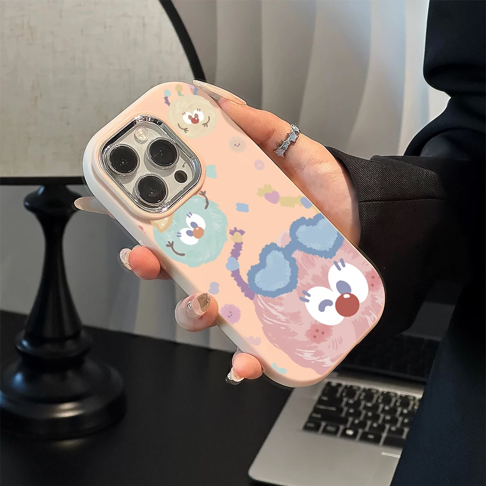 毛球适用苹果iphone小米15/14/13promax防摔vivo华为oppo手机壳女