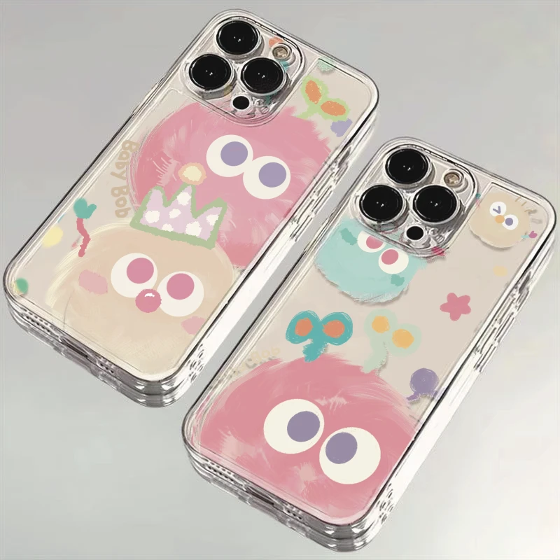 彩色毛绒球适用iphone15/14/13苹果手机壳女华为vivo小米oppo红米