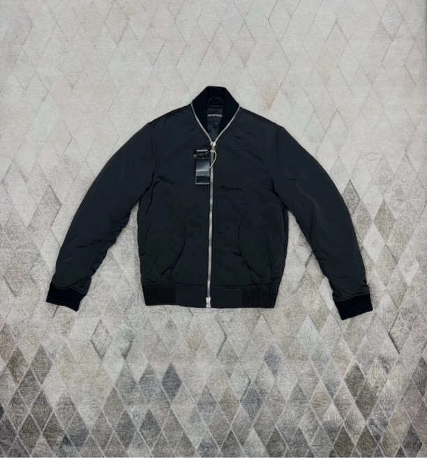 全新未使用 GIORGIO ARMANI/阿玛尼 秋冬款 后背领刺绣夹克外套