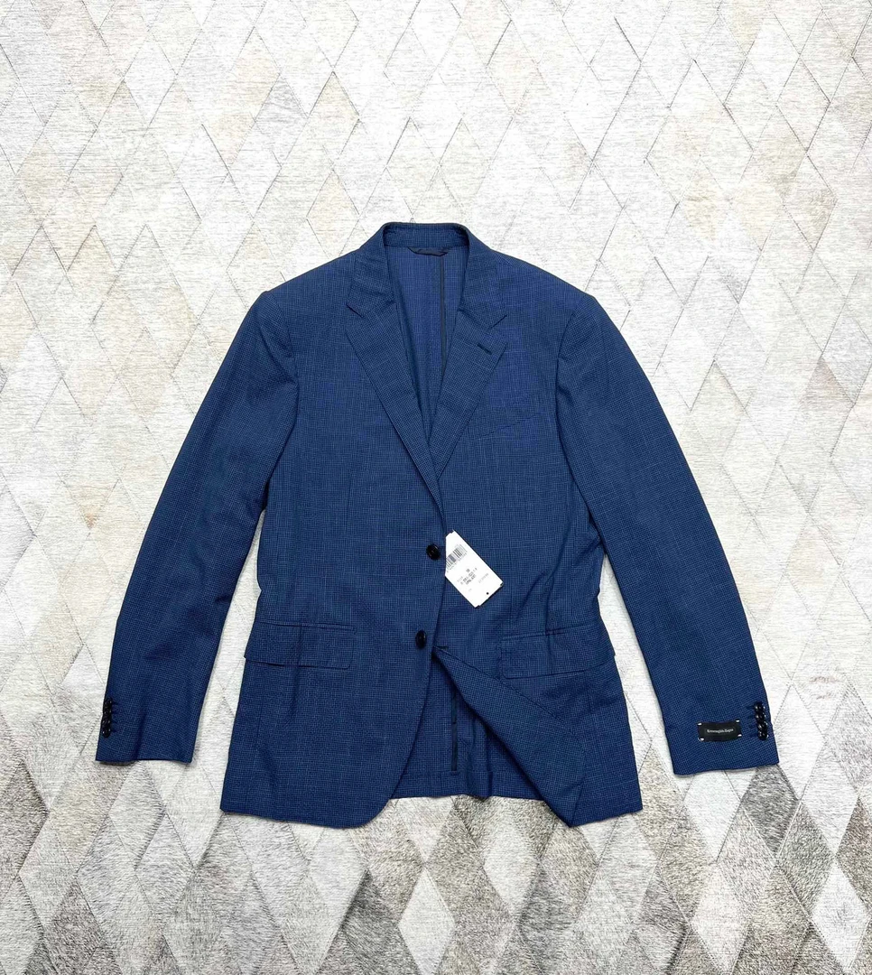 全新未使用 ErmenegildoZegna  Zegna 亚麻蚕丝西服夹克