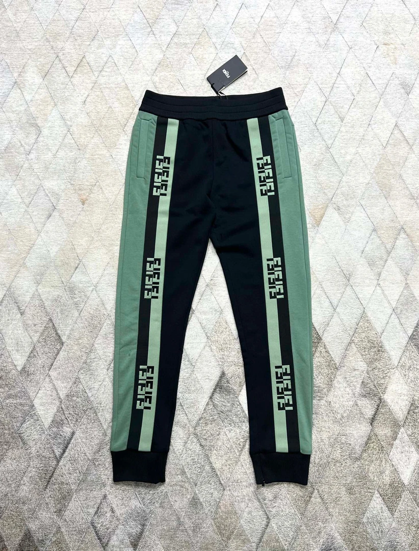 全新未使用 FENDI/芬迪 131199  侧翼logo慢跑裤 卫裤