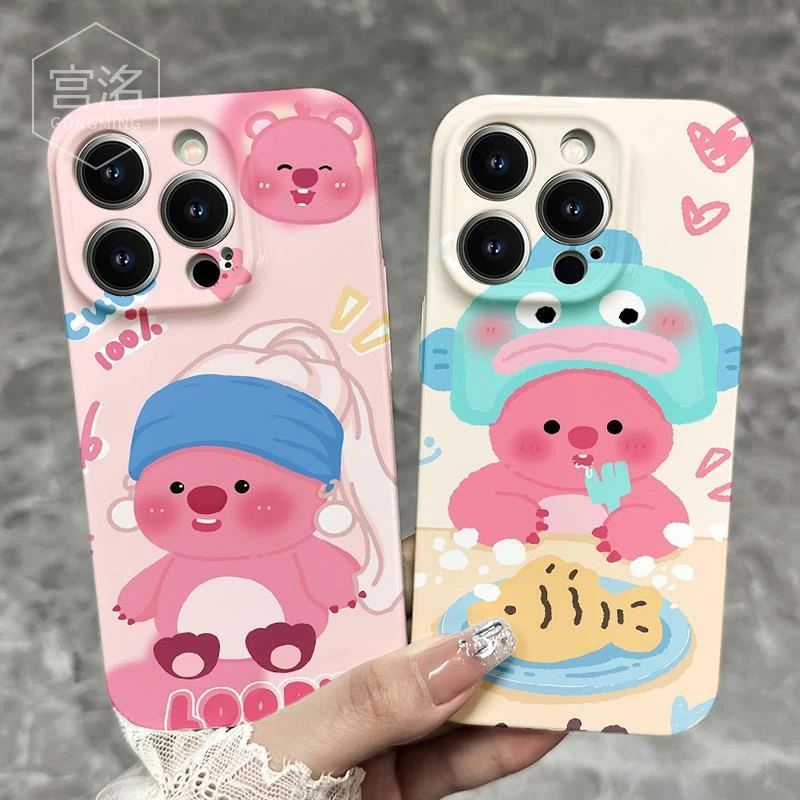 靓壳蓝头巾小海狸iPhone14promax苹果13华为12菲林手机壳oppo小米