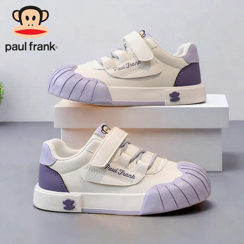 大嘴猴童鞋女童鞋子2024春秋透气潮牌魔术贴3-6-12岁儿童运动鞋男