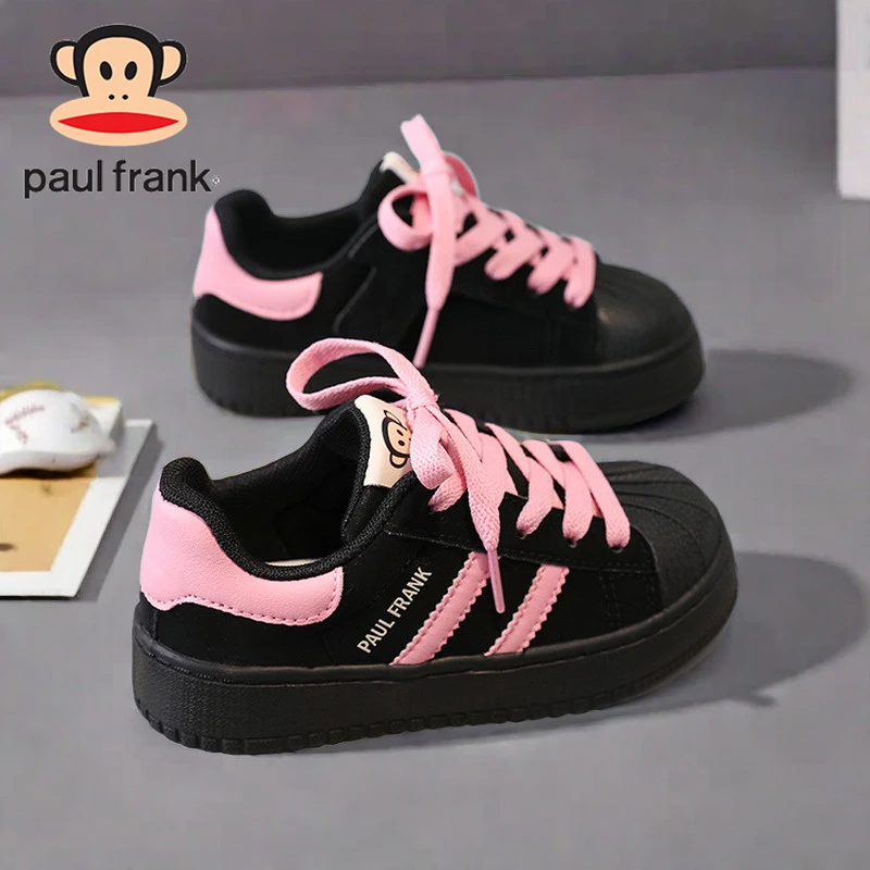 大嘴猴童鞋女童鞋子2024新款透气柔韧贝壳鞋3-6-12岁儿童运动鞋男