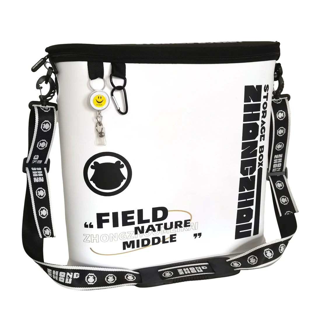 EVA路亚斜挎包防水渔具袋渔具配件收纳包宽底渔具包渔具用品