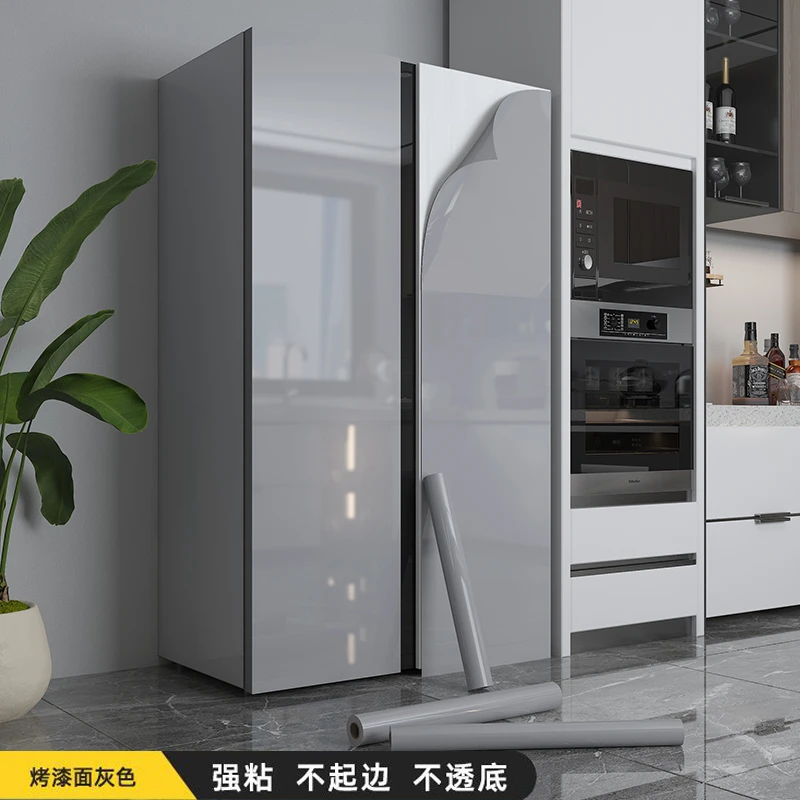 冰箱贴纸全贴防水防油自粘双开门家电冰柜改色遮丑专用翻新贴膜